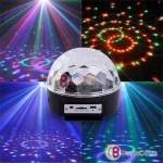 Digital RGB LED Crystal Magic Ball USB SD MP3 Disco DJ