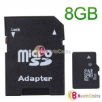 Micro SD TF Memory Card 8GB with SD Adapter